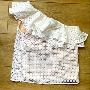 Jcrew one shoulder top